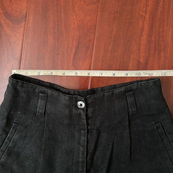 Vintage Ann Taylor 100% Linen Black trouser size S - Picture 5 of 7